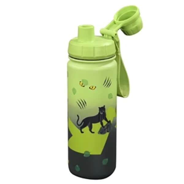 Step by Step Edelstahl Trinkflasche Black Cat
