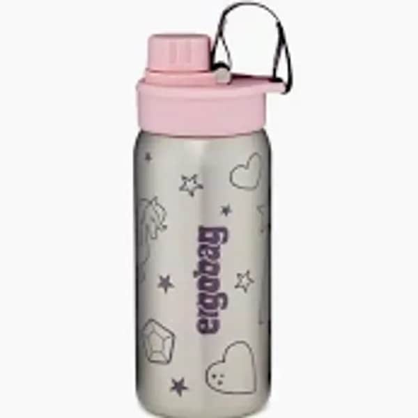 Ergobag Edelstahl Trinkflasche, rosa 0,5 l, 160 gr