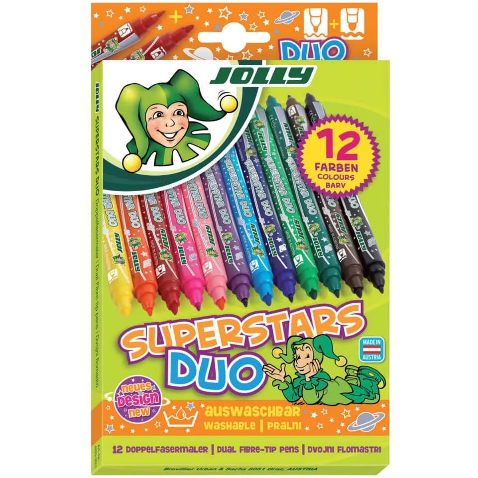 Jolly Duo Doppelfasermaler 12 Stk.