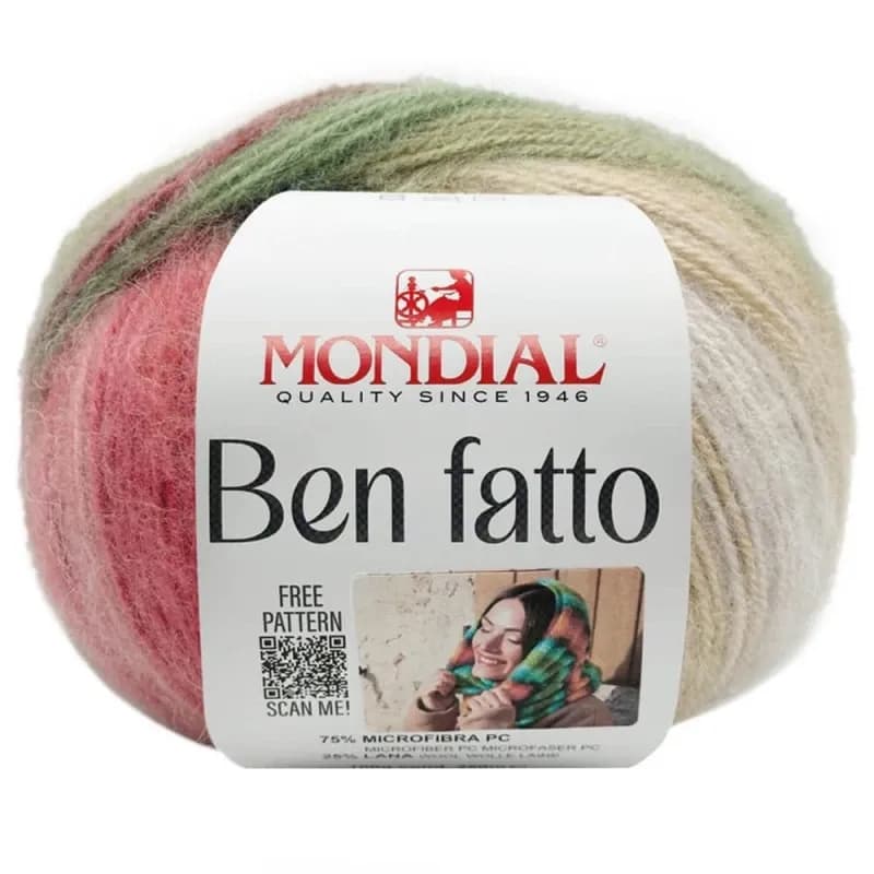 Mondial Ben Fatto neues Garn Herbst/Winter 2025, Farbe 773