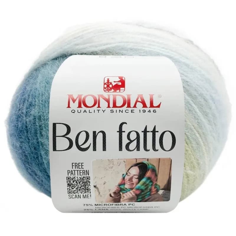 Mondial Ben Fatto neues Garn Herbst/Winter 2025, Farbe 778