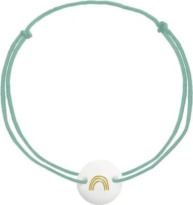 Coppenrath, Armband mit Porzellananhänger Regenbogen