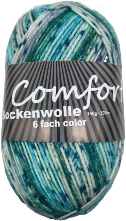 Comfort Sockenwolle 6 fädig, 150 gr