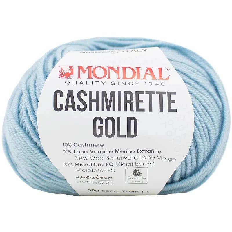 Cashmirette Gold Mondial, Farbe 118 hellblau