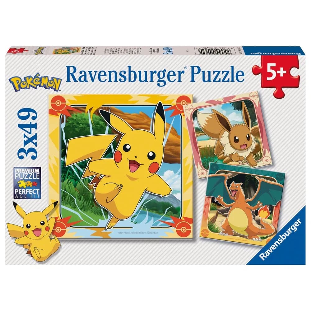 Ravensburger Puzzle 3x49 Teile Pokemon
