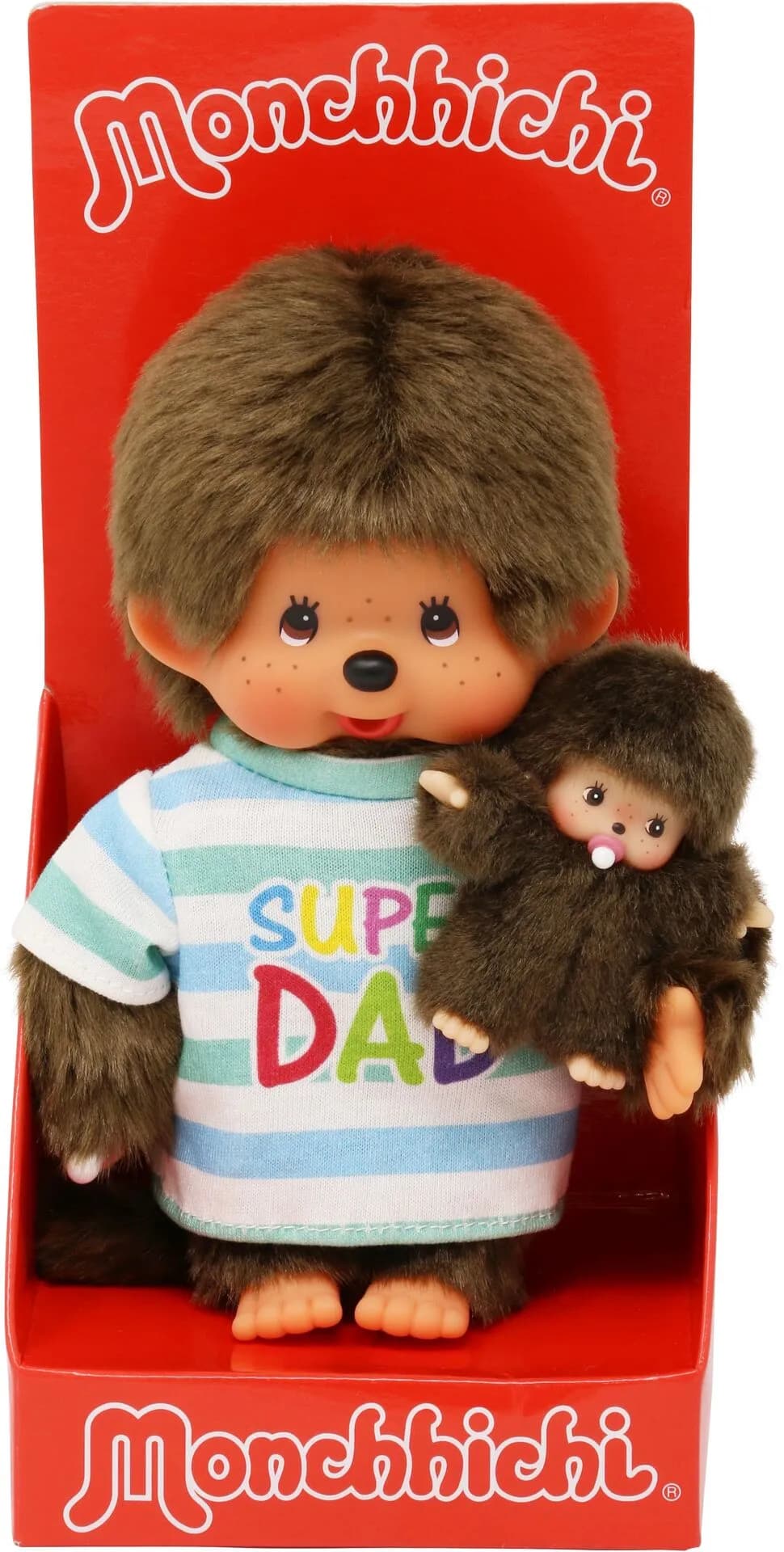 Monchhichi Super Dad plus Baby 20 cm