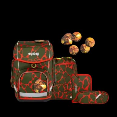 Ergobag Cubo Schulranzen Set FeuerspeiBär
