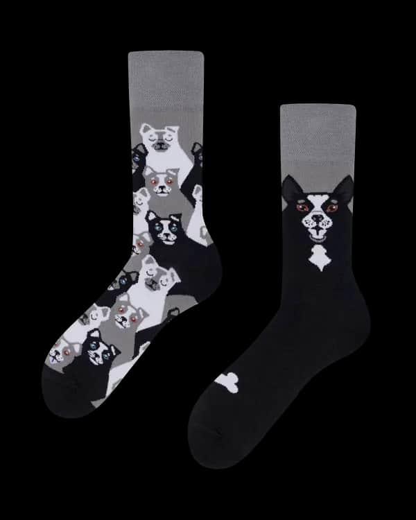 Many Mornings Socken Black Dog