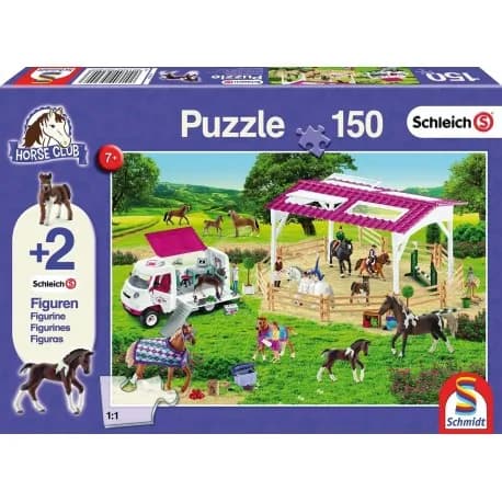 Schmidt Puzzle 150 Teile, Schleich Horse Club inkl. 2 Figuren