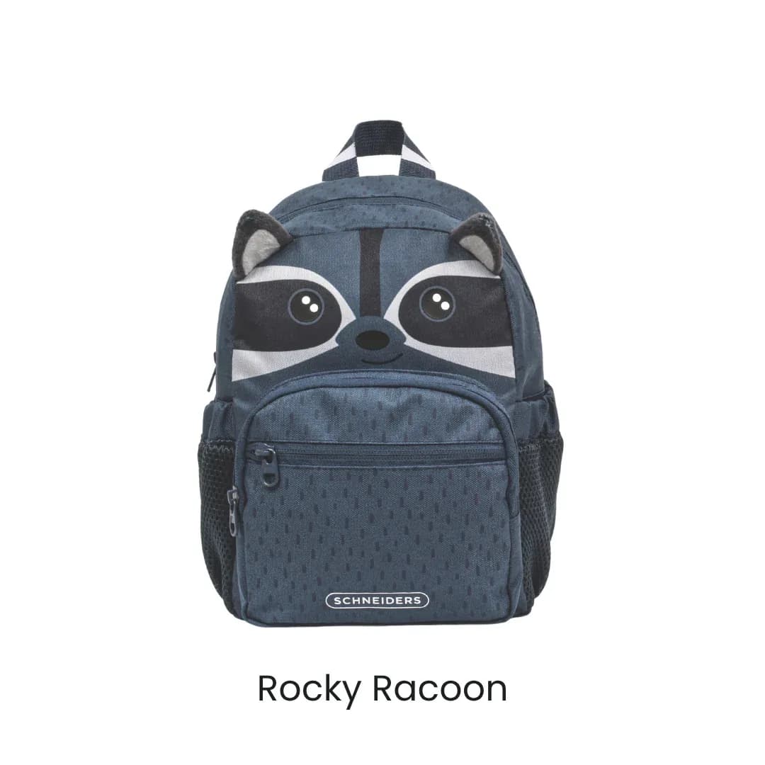 Schneiders Kinderrucksack Mini Rocky Racoon grey