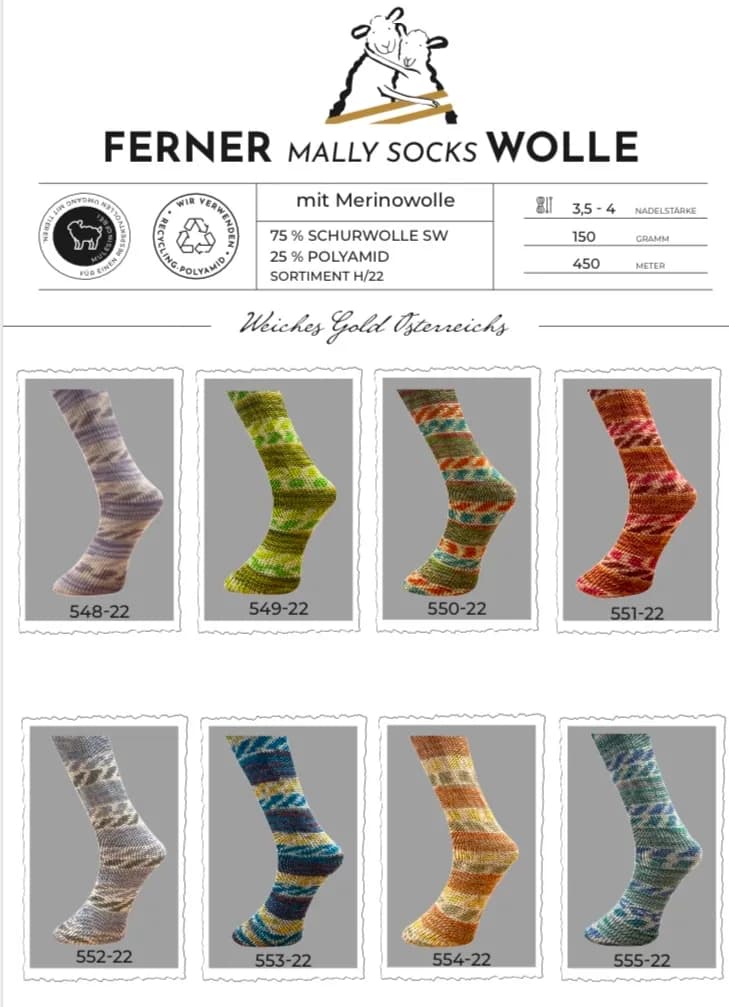 Ferner Mally Socks 6 fädig