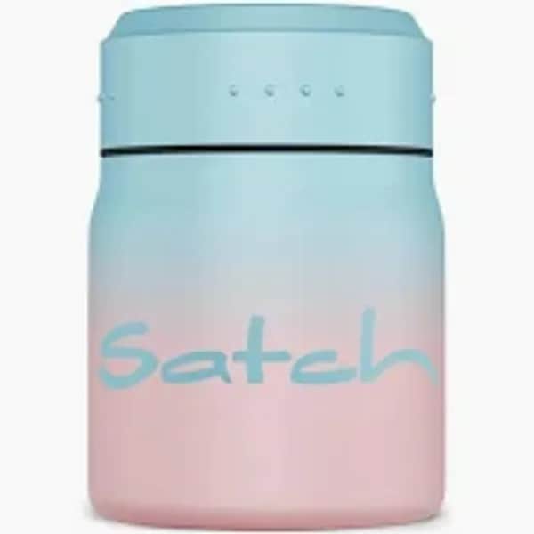 Satch Thermo Lunchbox Light Blue Graffiti